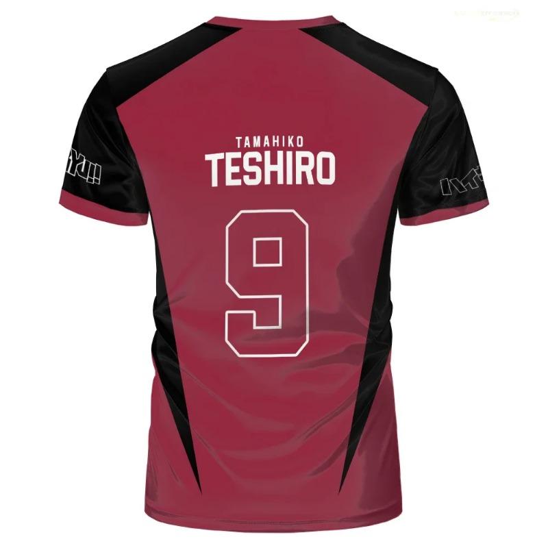 Футболка с изображением аниме Haikyuu Nekoma, джерси, униформа, Kozume Tetsurou Kuroo, костюм для косплея, школьный волейбольный клуб, мужская спортивная одежда, футболка