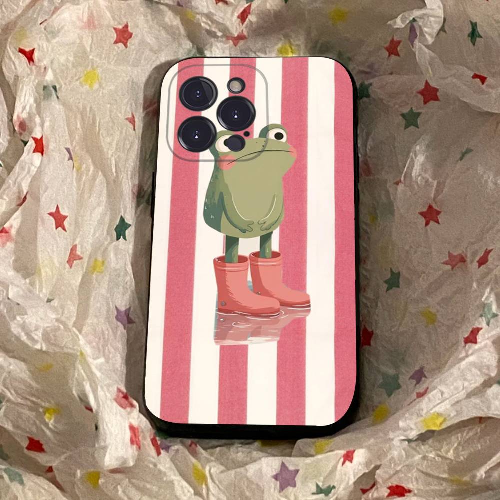 Green And White Plaid Animal Black Silicone TPU Phone Case For Iphone17 Air 16 15 14 13 12 Pro 11 Pro Max Plus Cover Case