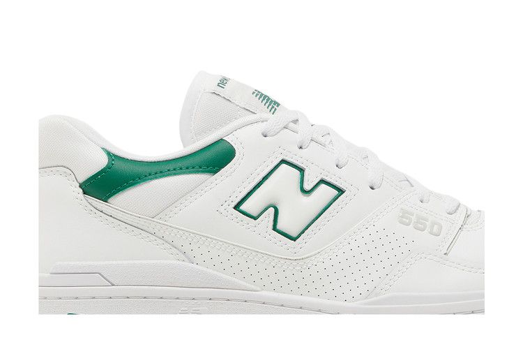 Мужские кроссовки New Balance 550 Белый Классический Зеленый Белый/Классический Сосновый/Летний Туман