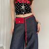 Y2k Envelop Waist Rope Vintage Dress Jeans Belt Gothic Leather Waist Bag  Waist Accessories