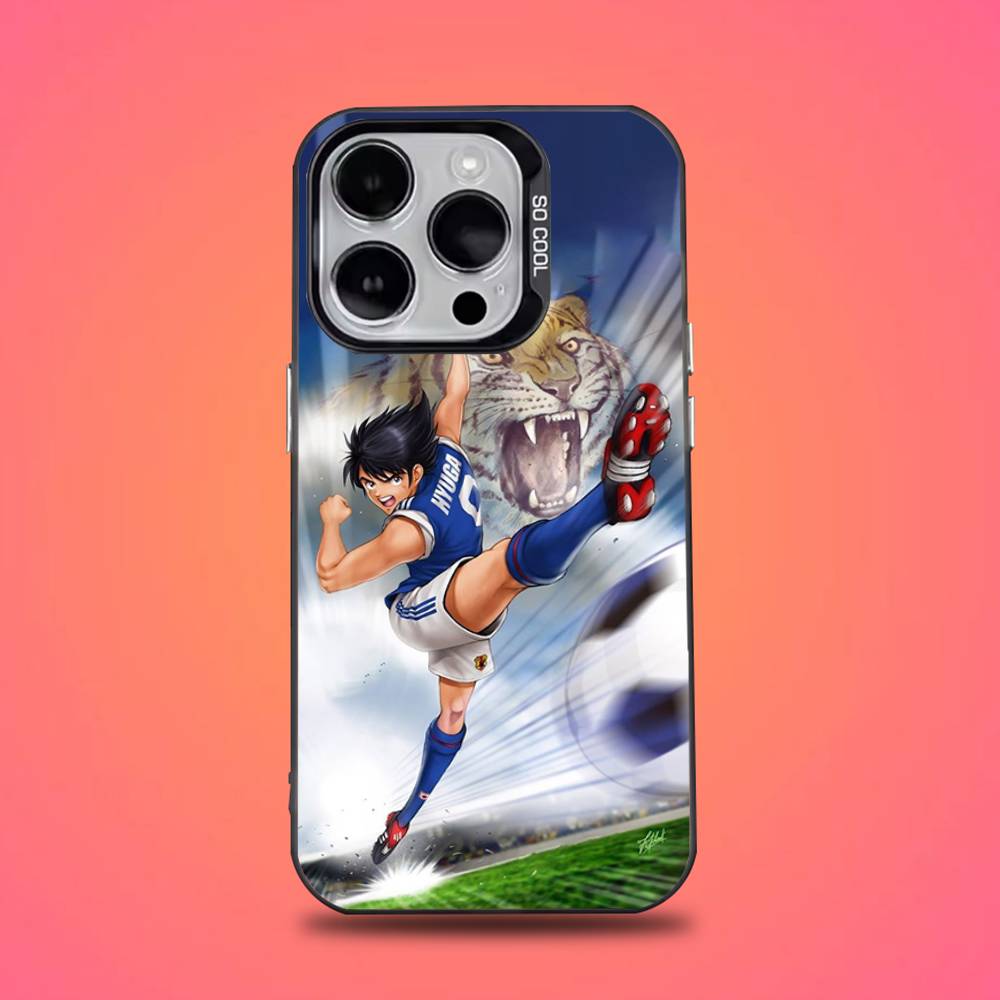 Comic C-Captain Tsubasas Phone Case For iPhone 16,15,14,13,12,11,Pro,Max,Plus,Mini,XS,SE Anti Fall Black Matte Hard Bumper