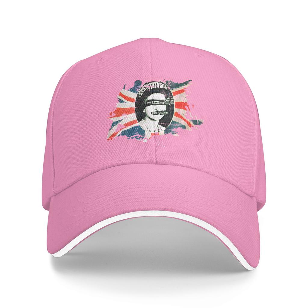 Sex Pistols Official Flag God Save The Queen Baseball Cap UnisexTeens Design Trucker Hat Classic Outdoor Gym Baseball Caps