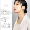 LOKUMI Made In Platinum Platinum Pt900 Nickel Earrings, Japan, Pt900, Post, 900, Post, Hypoallergenic, Pearl, Bijou, Women's, Simple, Stud, Small,