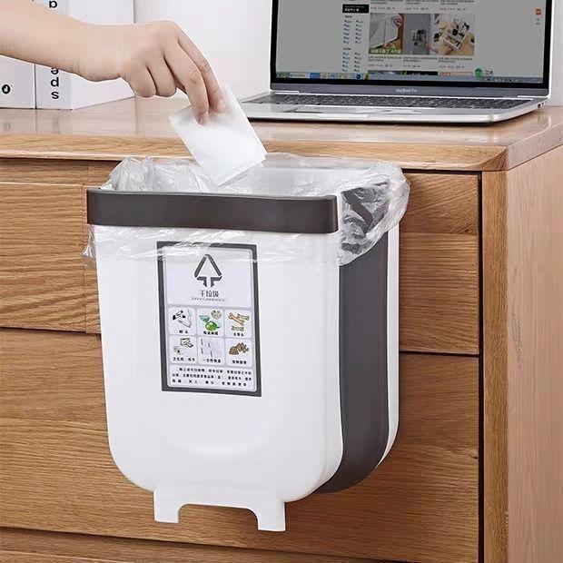 Очень большой складной настенный кухонный мусорный бак для дверцы шкафа, многофункциональный и экономящий место