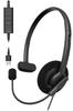 Гарнитура ELECOM с подключением по USB Двойной микрофон Микрофон с функцией шумоподавления Может использоваться с обеих сторон Легкий Отключение звука и регулировка громкости Одно ухо