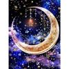 HAODEOO 5D Diamond Art Moon 5D Diamond Painting Mosaic Art Diamond Painting Kit Bead Painting Full Paste Type Bead Art Mosaic Beads Artwork Decoration