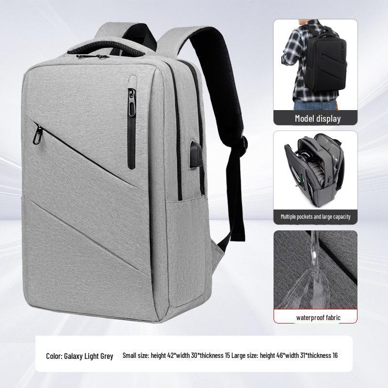 Водонепроницаемый мужской дорожный рюкзак большой вместимости – модный, прочный, деловой и удобный для ноутбука