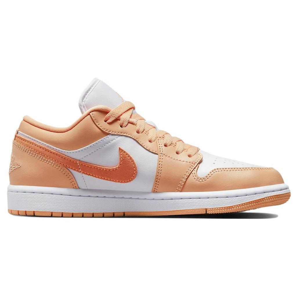 Женские кроссовки Air Jordan 1 Low Sunset Haze Orange White Bright-Citrus DC0774-801