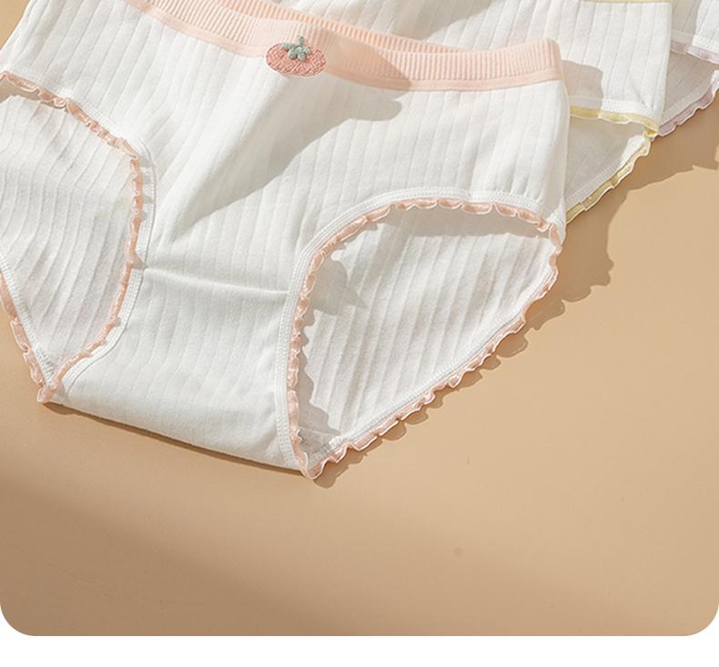 A-class baby cotton 10A antibacterial crotch breathable women's underwear soft and skin friendly girl's triangle pants
