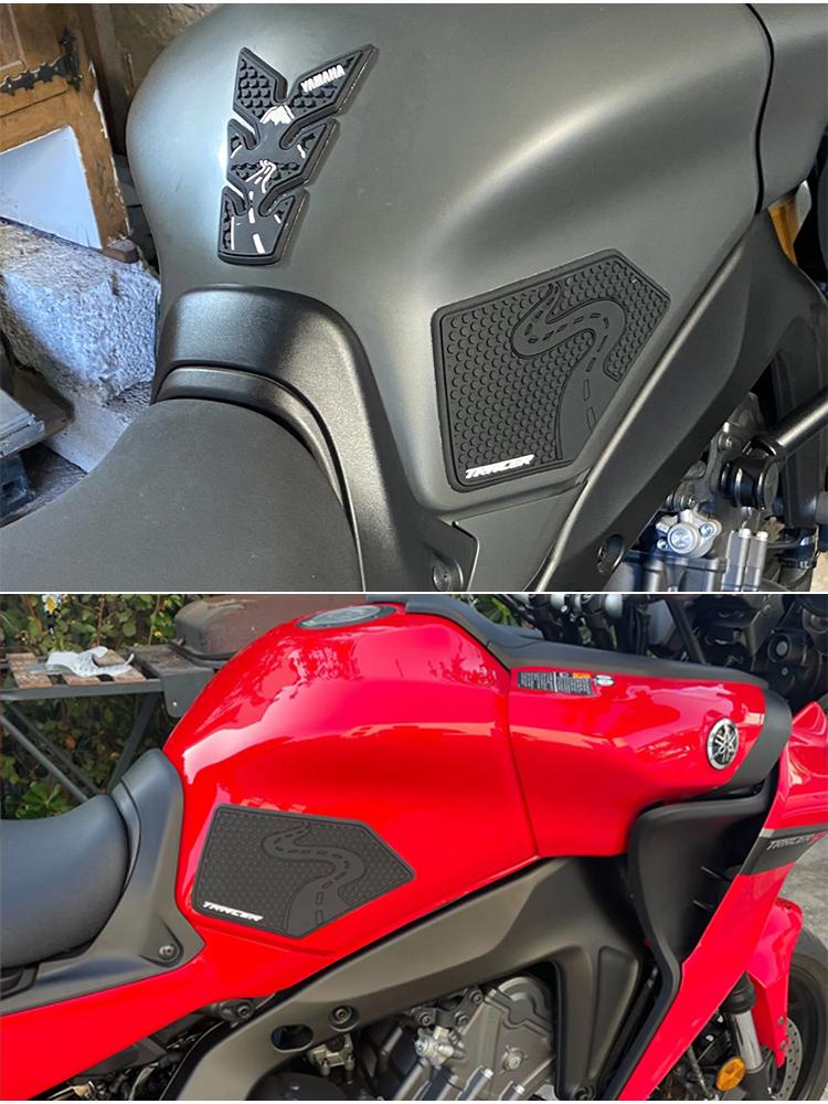 Для YAMAHA tracer9 GT TRACER9 TRACER 9 GT 2021-2023 Мотоцикл Резиновая Водонепроницаемая накладка на бак Нескользящие наклейки