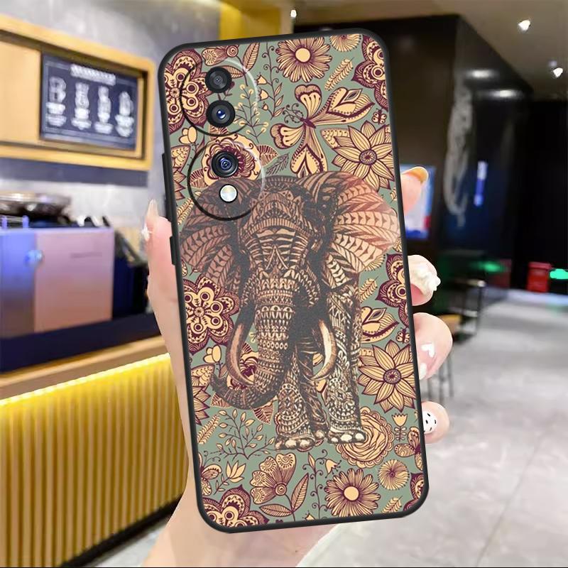 Слон Мандала Ацтекский Для Honor Magic 5 6 7 8 Pro Чехол Для Honor Win RT 50 70 90 200 400 Lite X8c X8b X9b X9c X9d