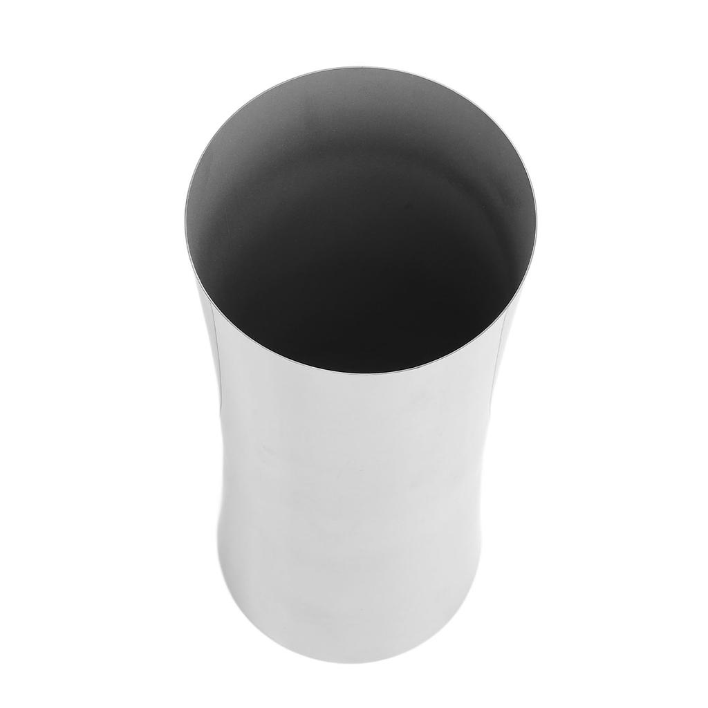 Высокая ваза из нержавеющей стали 304 серебристого цвета в форме талии, ваза для цветочной композиции для офиса и свадьбы