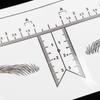 50Pcs Transparent Eyebrow Stencils Stickers Microblading Eyebrow Ruler SelfAdhesive Brow Sticker