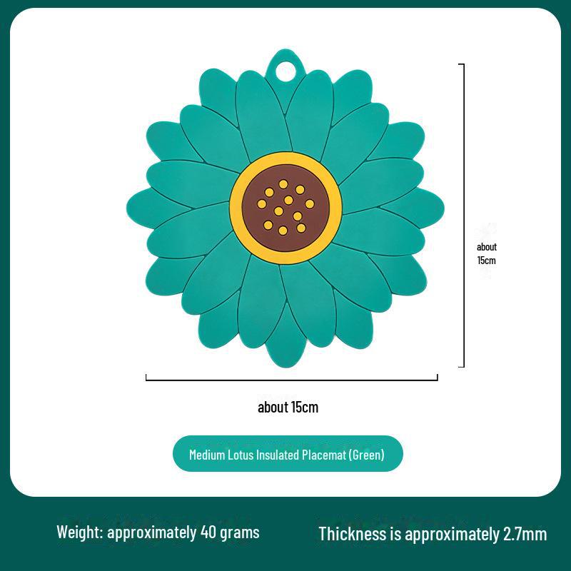 Sunflower Nordic Heat-Resistant Dining Plate and Tea Mat
