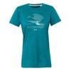Regatta Женская/дамская футболка Fingal IX Live Free Be Wild Marl