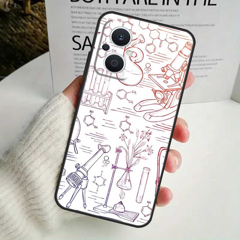Biology Chemistry Case For OPPO Reno 10 Pro 11F 4 5 6 7 8 Lite 4Z 5Z 8T OPPO Find X2 X3 X5 Lite X6 Pro Cover