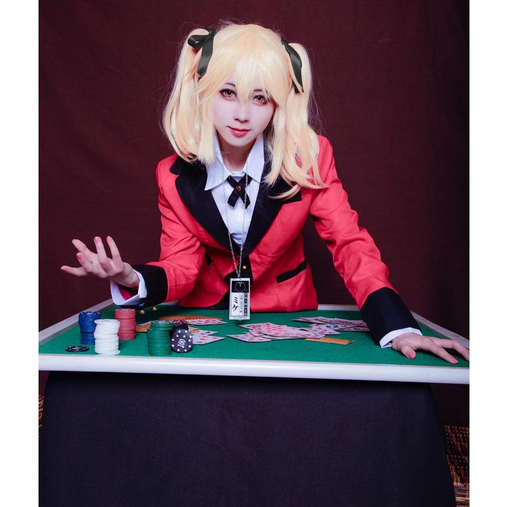 Модные костюмы для косплея аниме Kakegurui Yumeko Jabami, японская школьная форма для девочек, полный комплект, куртка + рубашка + юбка + чулки + галстук
