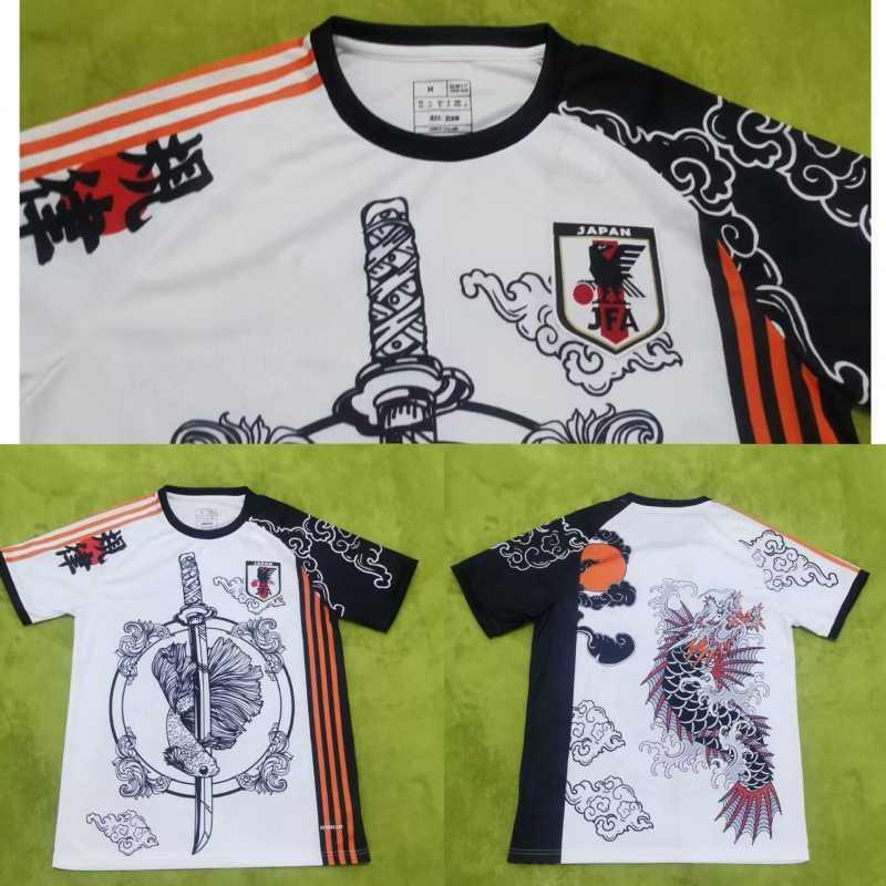Japan Y3 National Team Edition Football Jersey Anime Print Short Sleeve Men Cycling Sports