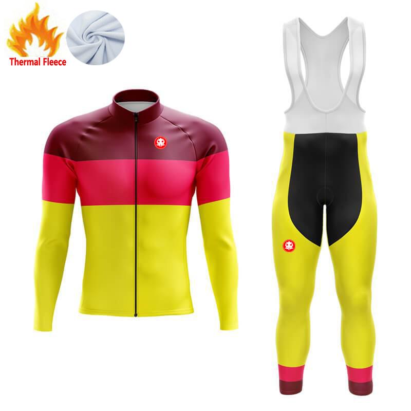 Winter Thermal Fleece Maillot Ciclismo Hombre Cycling Jersey Bicicleta De Ruta Mtb Wielerkleding Heren