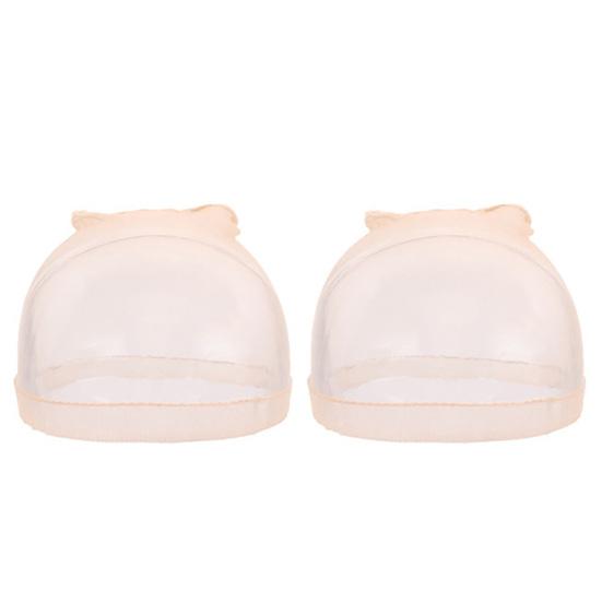 Yousheng 1 Pair Wig Hat Stretchy Invisible Breathable Sheer Natural Nude Ultra-thin Women Lace Front Wig Synthetic Hair Net Stocking