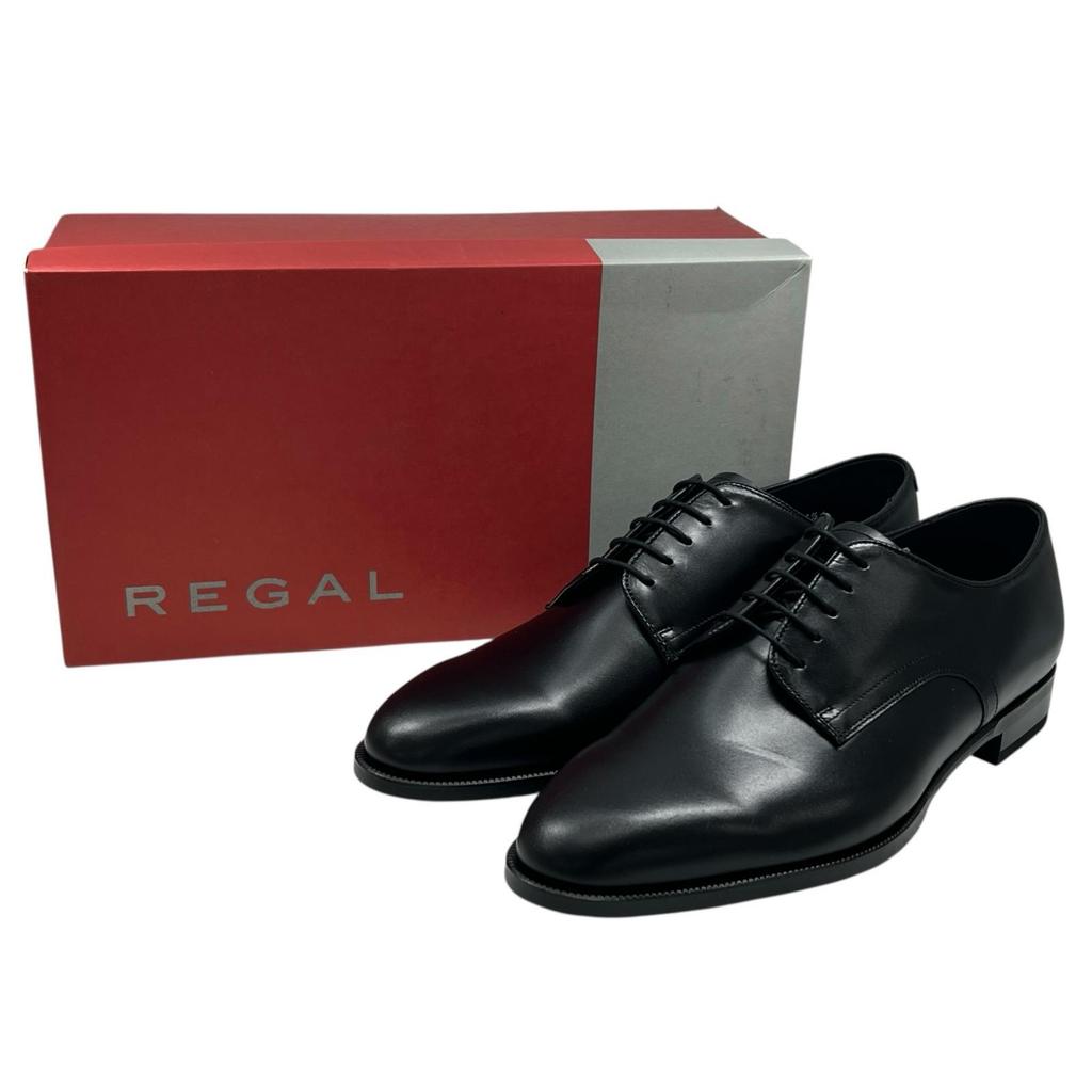 Безупречные туфли REGAL из кожи Классический носок Деловая обувь черная кожа мужские 26.5 Б/у