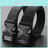 Fashionable Alloy Buckle Men's Nylon Woven Waist Belt For Men And Women