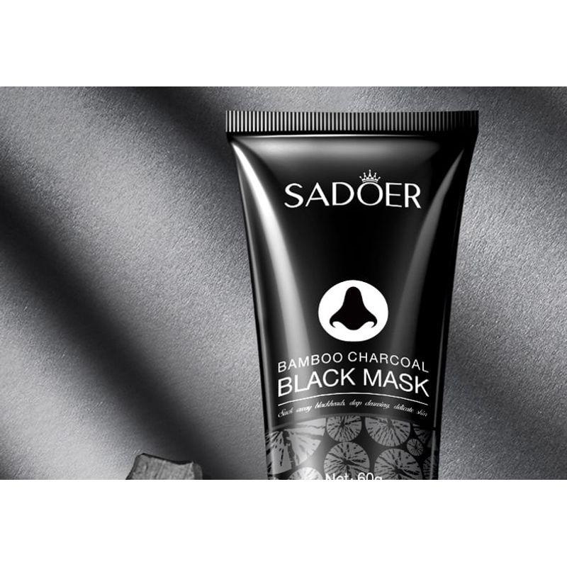 SADOER - Черная маска-патч для носа с бамбуковым углем от черных точек