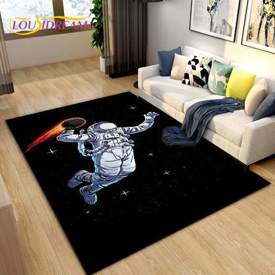 3D ковер с изображением космонавта и мультфильма, ковер для гостиной, детская спальня, диван, коврик для украшения, детский нескользящий напольный коврик