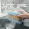 Multifunctional Soap Foaming Box Laundry Brush Two-in-one with Roller Free Hands Shoe Brush Multifunctional Soap Drain Storage Box