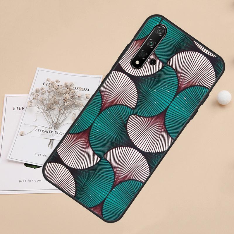 African Wax Fabric For Huawei Nova 3i 7i 8i 11i Y91 Y90 Y61 Y60 Y70 Nova 10 9 SE 11 P20 P40 Lite P30 Pro Case