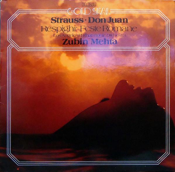 LP Record ZUBIN MEHTA LOS ANGELES PHILHARMON Respighi Feste Romane Richard St AGL11276 RCA Germany Classical Used
