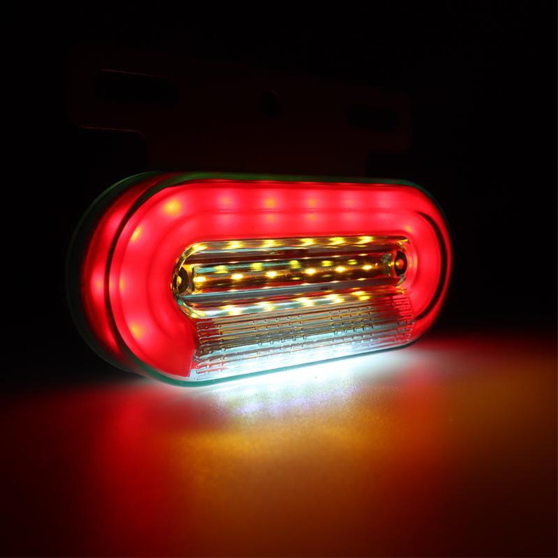 10 шт. 12 светодиодных боковых габаритных огней, сигнальные лампы, предупреждающие задние фонари, 3 режима, для прицепа, грузовика, кемпинга, светодиодные лампы для автомобиля 12 В/24 В
