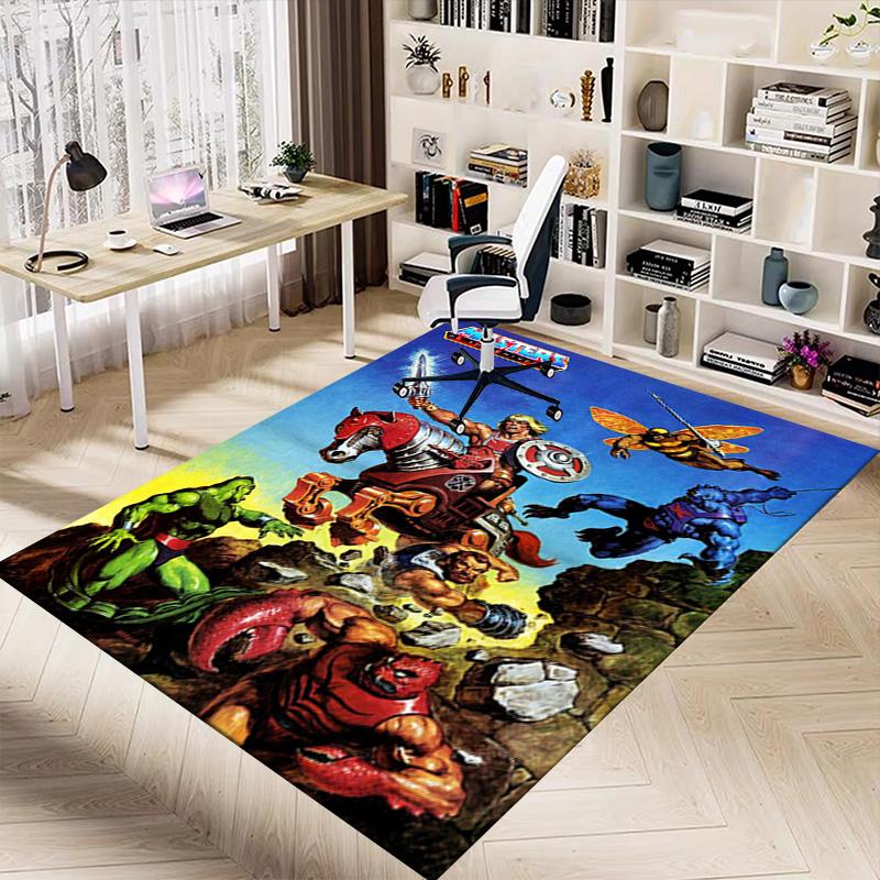 Masters Universe Revelation Carpet For Playroom Bedroom Living Room Sofa Home Decorkids Game Area Rug Nonslip Floor Mat