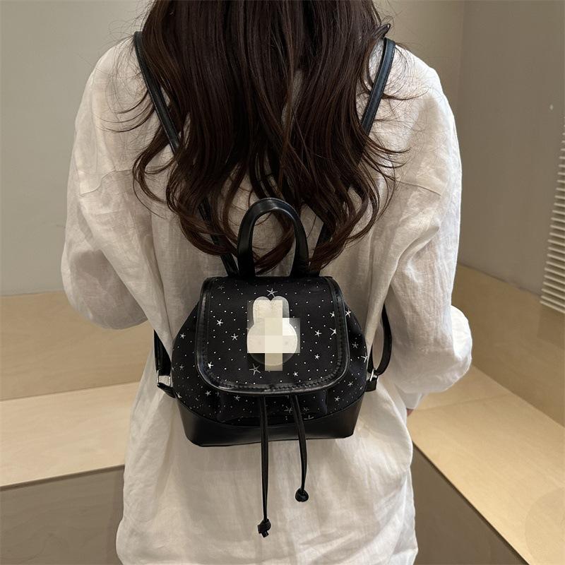 Школьная сумка1011 новый нишевый маленький рюкзак иностранный стиль маленький свежий рюкзак женский модный дизайн sense контрастный цвет маленькая сумка оптом