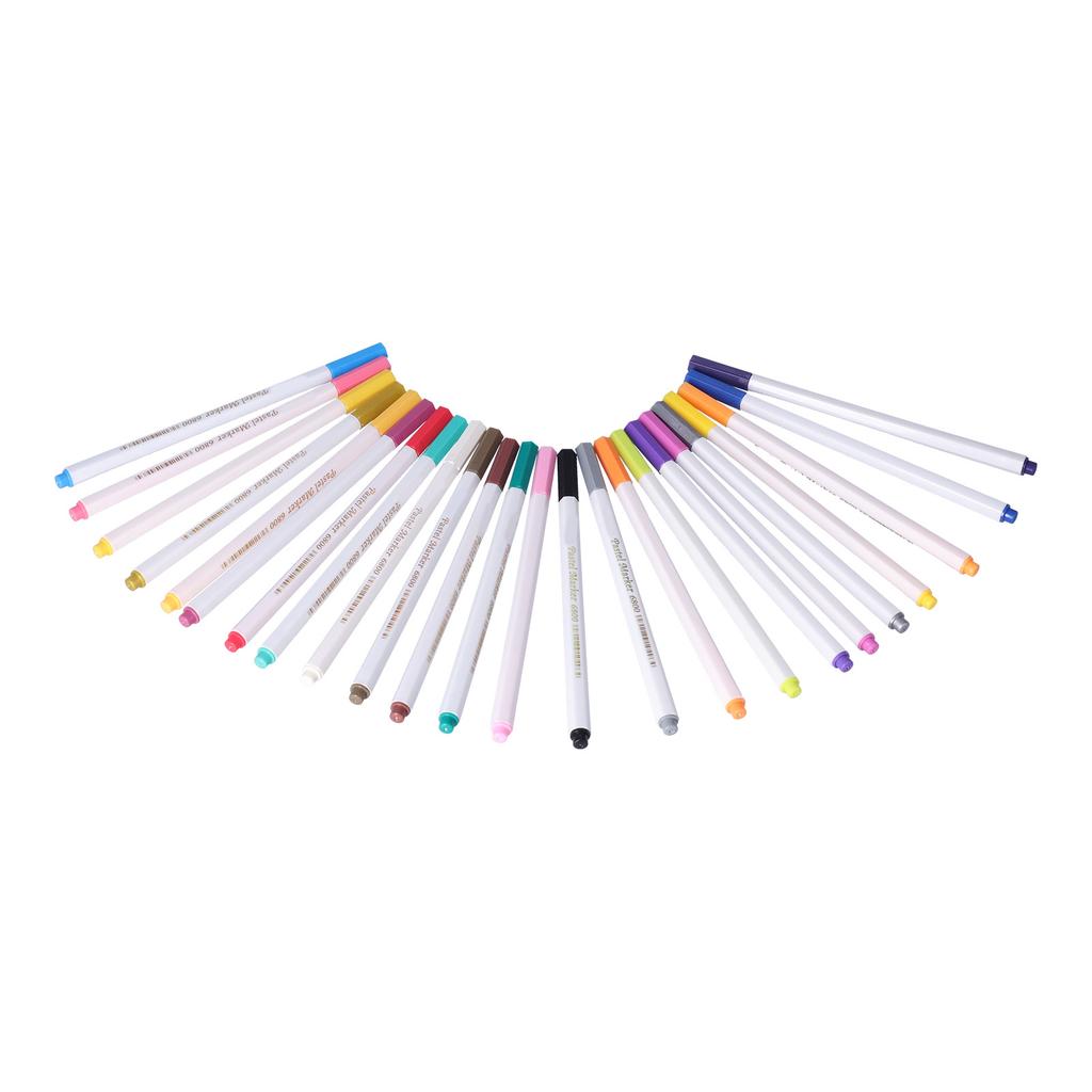 Markers Set Acrylic Pastel 24 Colors Watercolor Pens for Painting Hand Drawing Graffiti