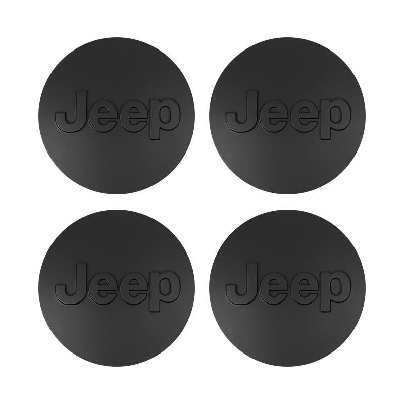 For Jeep 4Pcs Car Wheel Hub Cover Rim Center Cap Auto Accessories For Jeep Grand Cherokee Wrangler JK Gladiator Compass Reneg