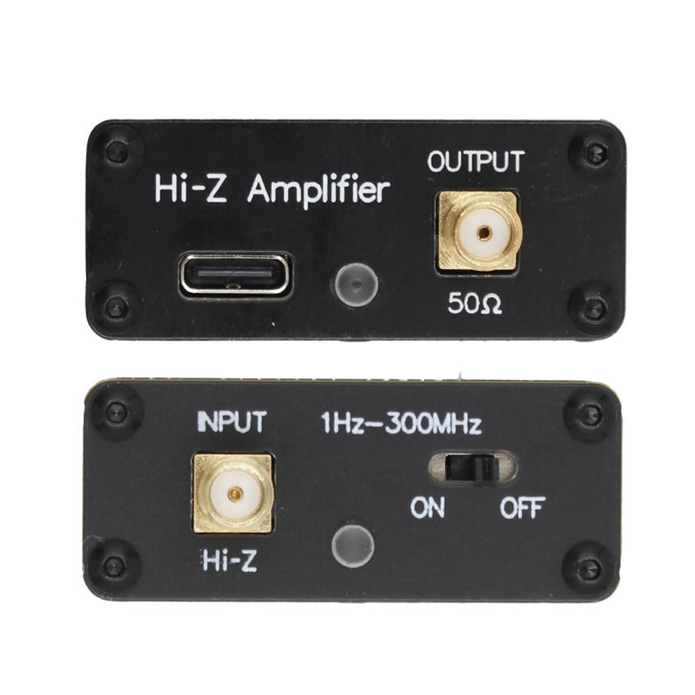 High Impedance Amplifier Small Loop Antenna 1Hz-300MHz Doughnut Short Wave Antenna Built-In 600mah Battery for SDR Walkie Talkie