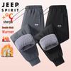 JEEP SPIRIT Мужские зимние повседневные брюки на флисовой подкладке