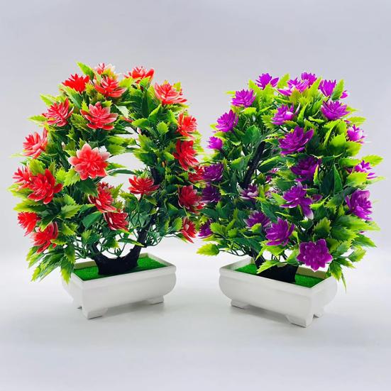 Красивый искусственный бонсай, яркий, 5 цветов, устойчивый к ультрафиолетовому излучению