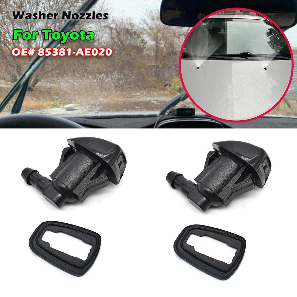 2 шт. форсунка для омывателя лобового стекла автомобиля 85381-AE020 для Toyota E120 Corolla Camry Sienna Avensis T25 Corsa XV30 Hilux