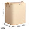 Clothes Quilt Storage Bag Household Large Capacity Foldable Storage Box Wardrobe Non-woven Clothing Moving Luggage Bag with Zip