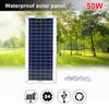 50W Solar Panel Kit 12V USB Charging Solar Cell Board Controller Portable Waterproof Solar Car Lighter For Phone RV Car Charge