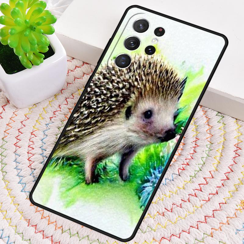 Милый чехол для телефона с ежиком для Samsung Galaxy note 10 pro S26 Ultra S23 S24 FE S25 S21 S22 PLUS противоударный