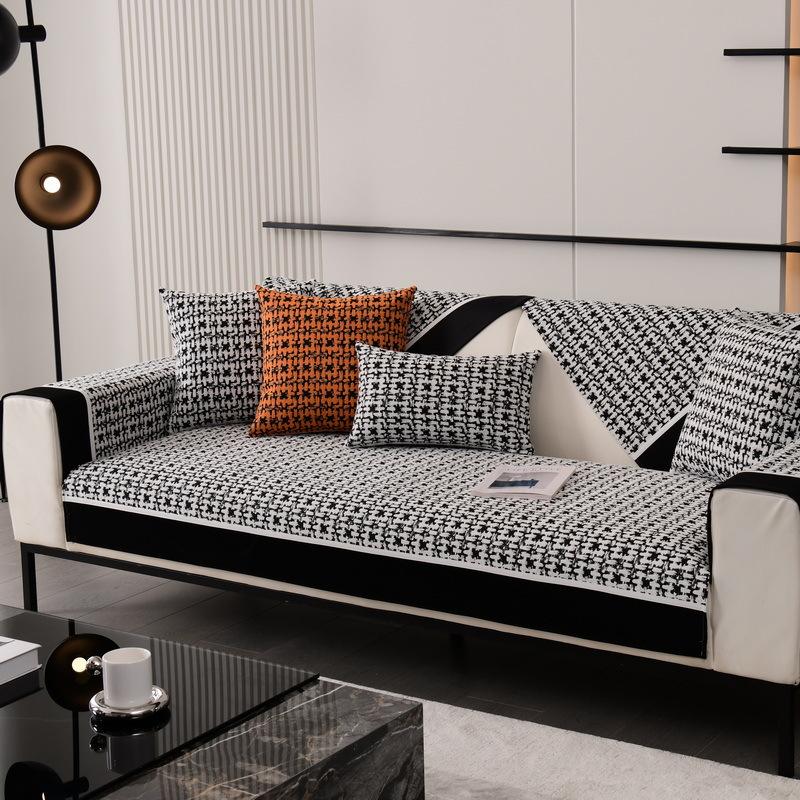 Коврик для дивана с сеткой «Тысяча птиц», чехол для дивана из синели, всесезонный универсальный коврик для дивана, гостиная, домашний светильник, роскошный декор, чехол для дивана