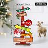 1pc Wooden Xmas Tree Ornaments Santa Claus Snowman 2026 Merry Christmas Home Decoration New Year Desktop Decor Navidad