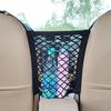 1Pc Car Truck Seat Mesh Storage Net Bag with Hook Between Seats Organizer Holder Pocket Universal Elastic Polyester
