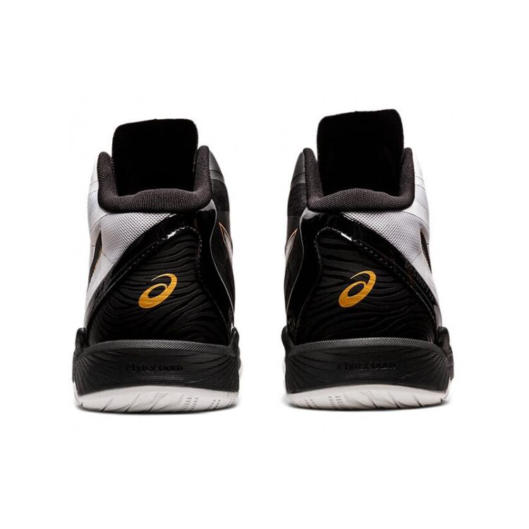 Asics V-Swift FF MT 3 Comfortable Shock Absorption Durable Supportive Mid-Top Volleyball Training Shoes Unisex Sneaker White Black 1053A044-100