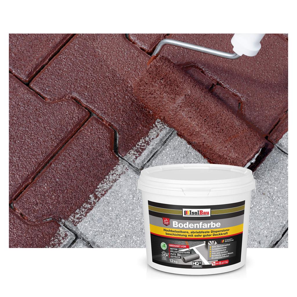 IsolBau Road Paint for Concrete Bodenfarbe 12 Brown