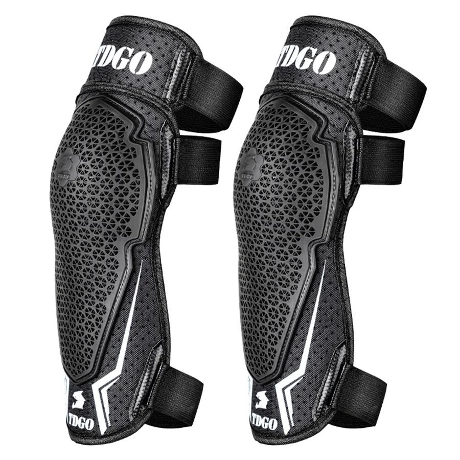 Breathable Mesh Motorcycle Knee Pads for Summer Riding - Adjustable Protective Guards with Shockproof Design, Lightweight & Vent