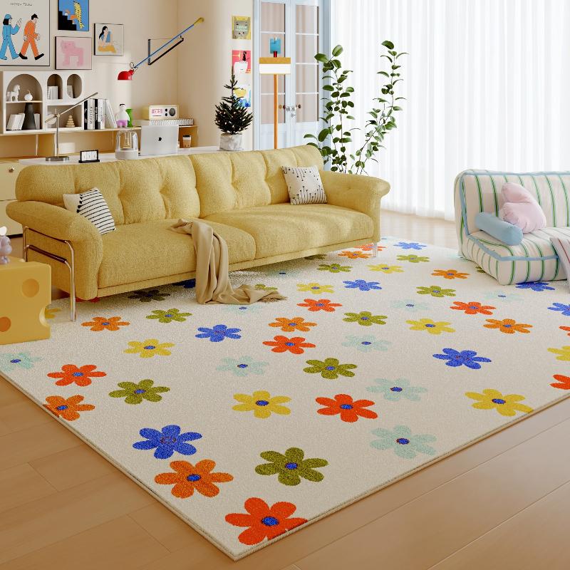 Dopamine Color Bedroom Decor Girl Carpet Large Area Carpets for Living Room Fluffy Soft Lounge Floor Mat Thick Plush Bedside Rug